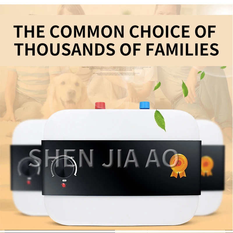 Riscaldatore di acqua piccolo caldo a velocità 6L tipo di accumulo di acqua scaldacqua elettrico mini scaldabagno da cucina e da bagno multifunzione per la casa