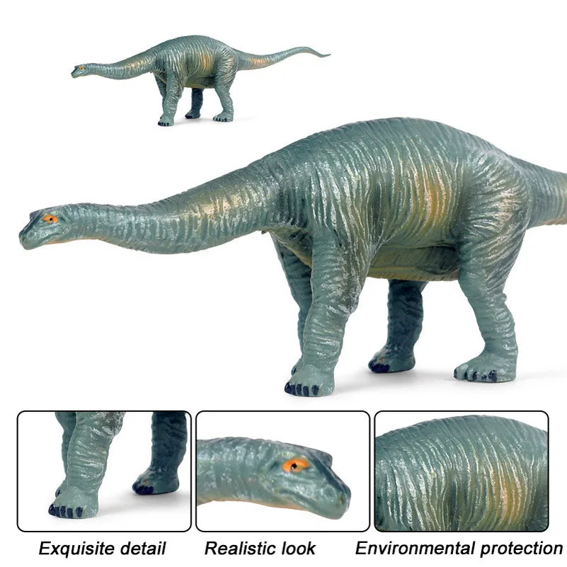 Prehistoryczne zwierzę imitacja dinozaura Cetiosaurus solidny Model figurka dekoracja kolekcja dla dzieci Puzzle zabawki prezenty