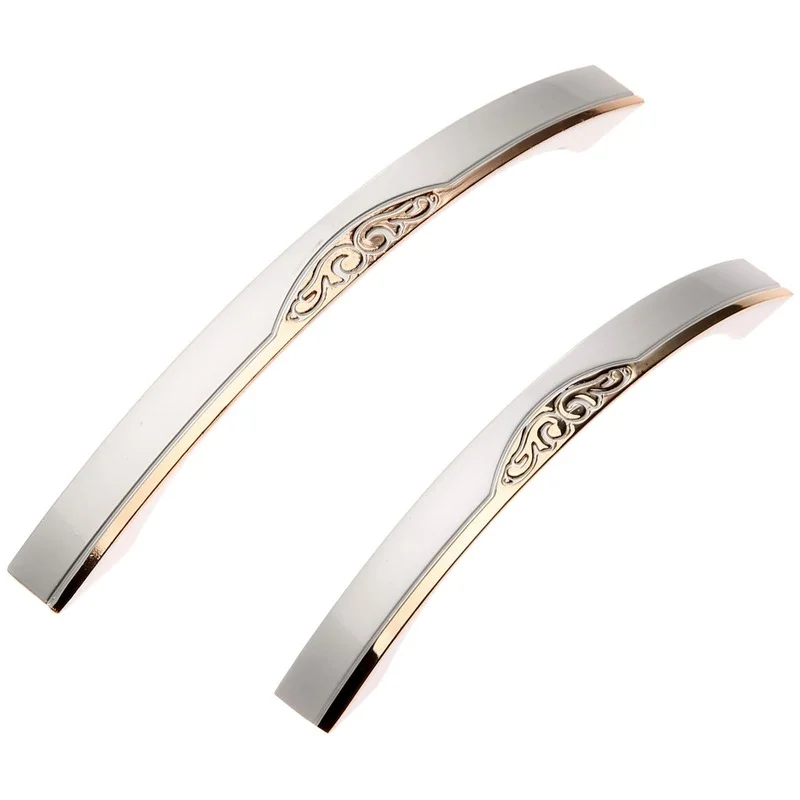 1Pc 96mm/128mm Furniture Handle Cabinet Knobs and Handle Alloy Handle Pull Knob Furniture Hardware Retro Kitchen Door Pull