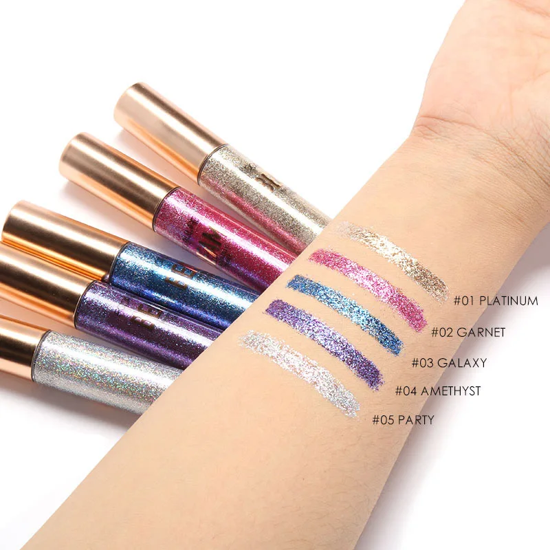 FOCALLURE Wholesale Pearlescent Liquid Eyeliner Makeup For Women Diamond With Sparkles High Quality Waterproof Eye Cosmetics