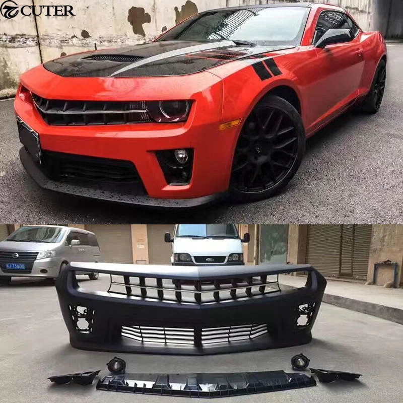 

Zl1 Pp обновленный передний бампер гоночный Гриль комплект кузова автомобиля для Chevrolet Camaro Zl1 10-14