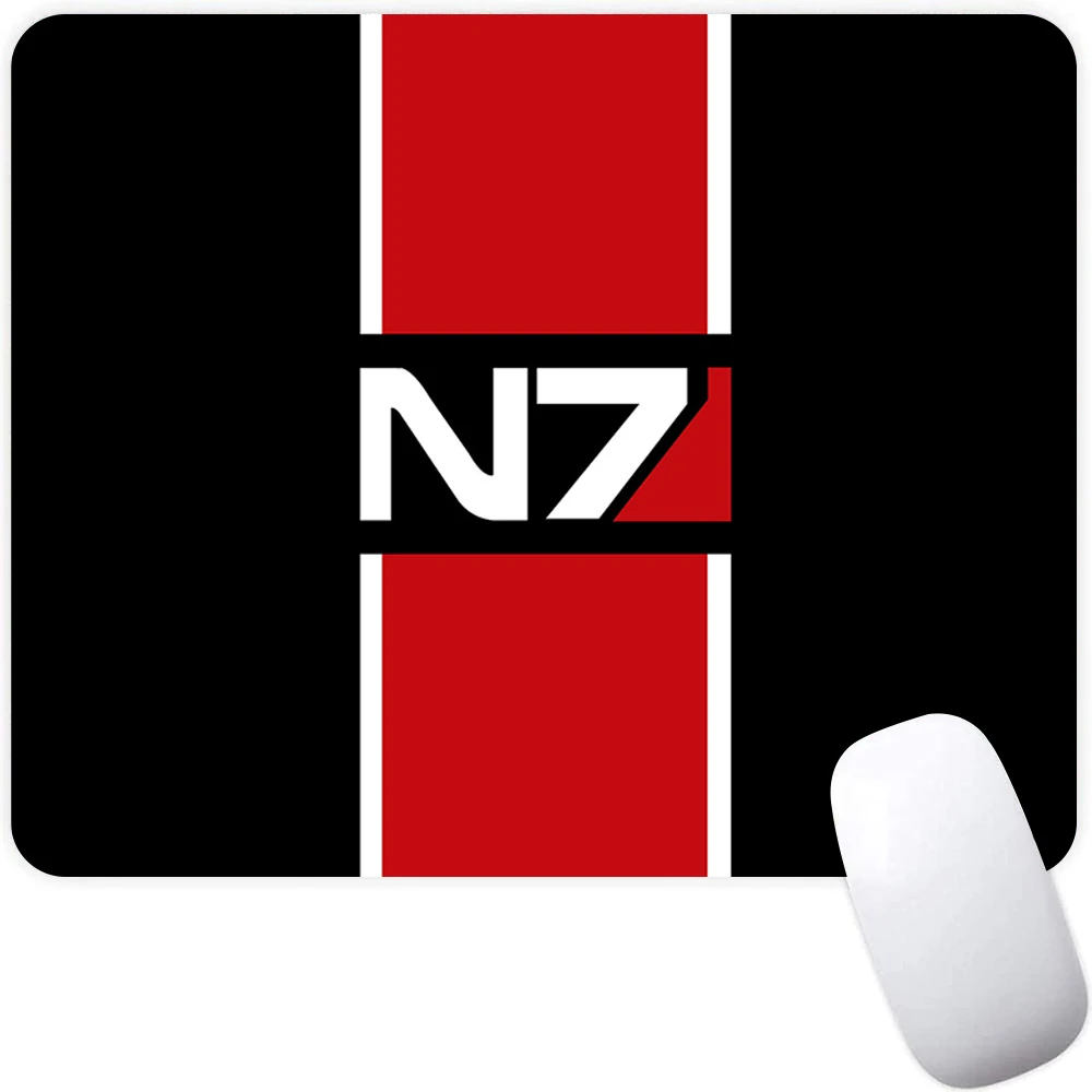 Small Gaming Mouse Pad Computer Mousepad PC Gamer Mouse Mat Laptop Mausepad Mass Effect N7 Mouse Carpet Keyboard Mat Desk Pad