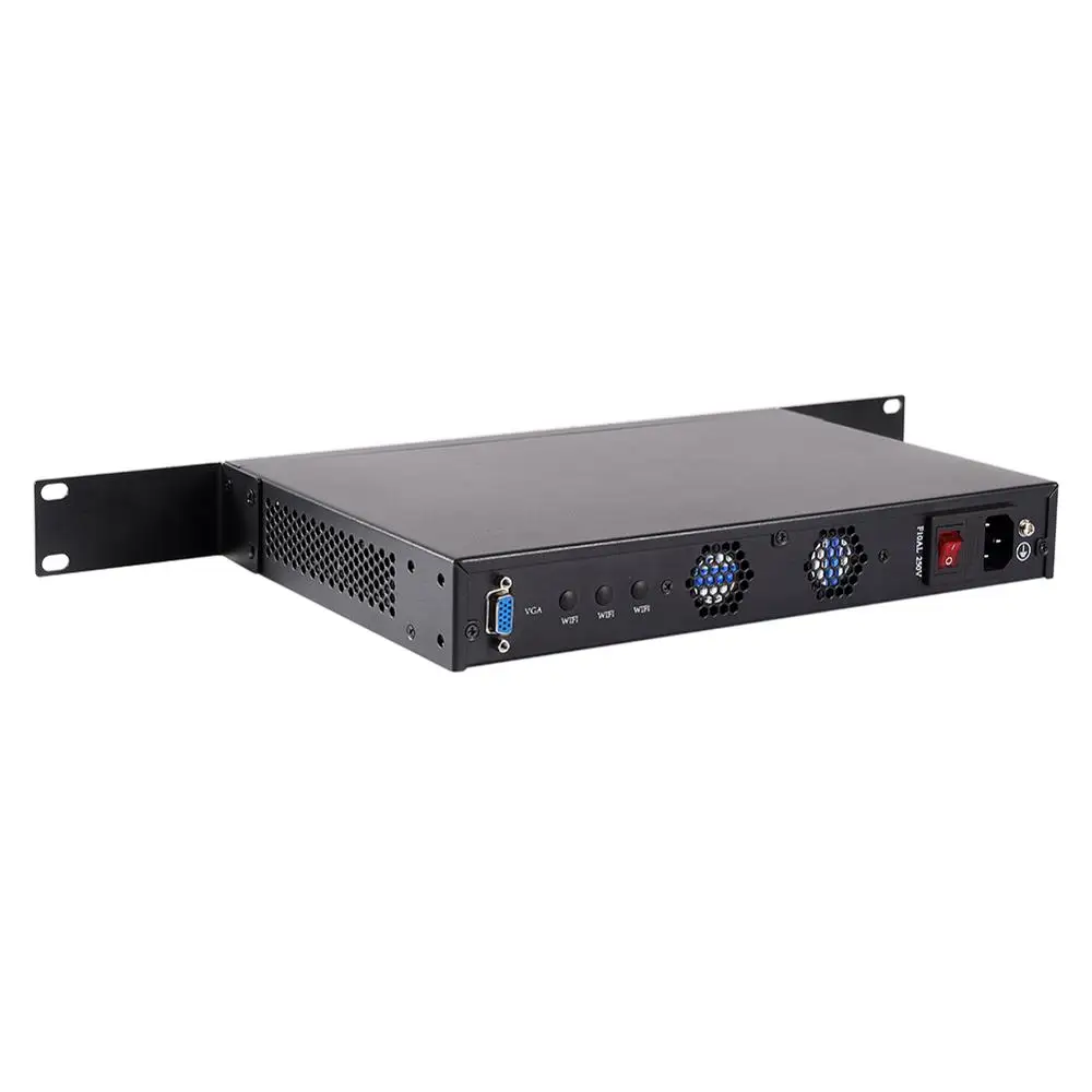 Imagem -02 - Hunsn Rs03 Dispositivo de Segurança de Rede Firewall Intel Atom D525 Roteador pc Mikrotik Pfsense Vpn 6intel Gigabit Lan com Vga