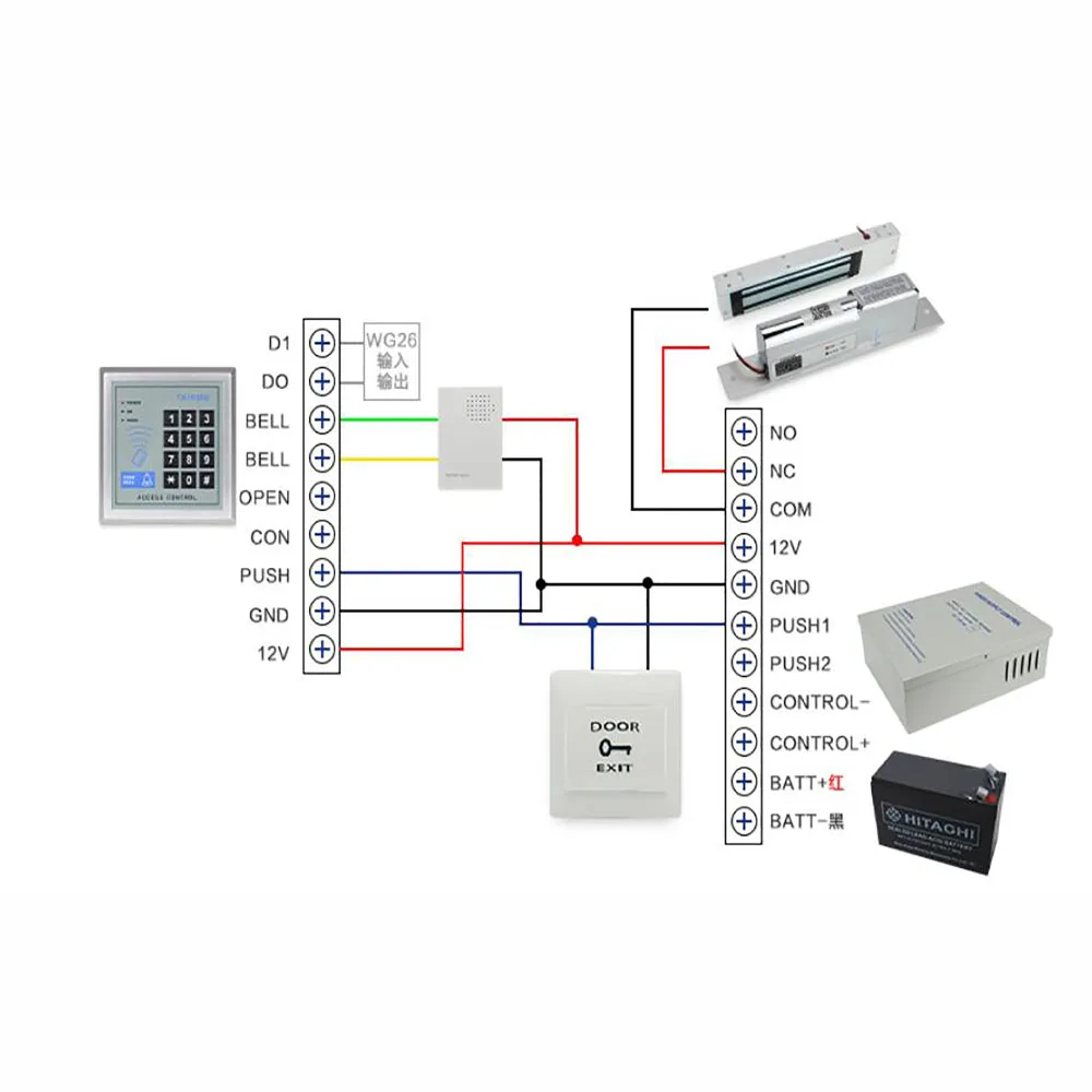 AC 110~240V  5A Power Supply Time Delay Max 15 Second Intercom Power adapter DC12V 50W For Door Access Control System