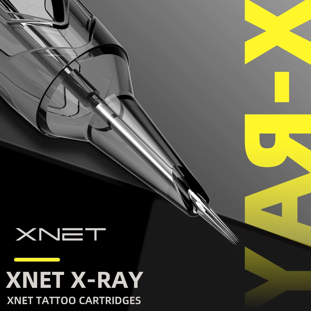 XNET X-RAY Cartridge Tattoo Needles Round Liner RL Disposable Sterilized Safety Tattoo Needle for Cartridge Machines Grips 20pcs