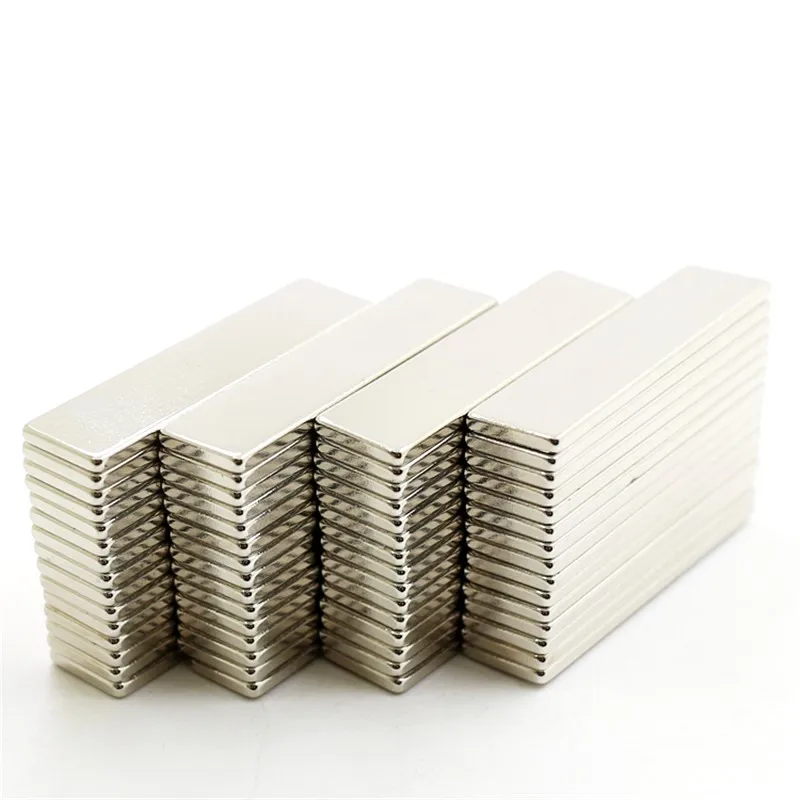 50PCS 40x10x2 Super Strong Sheet Rare Earth Magnet Thickness 2mm Block Rectangular Neodymium Magnets N42 40x10x2mm 40*10*2 mm