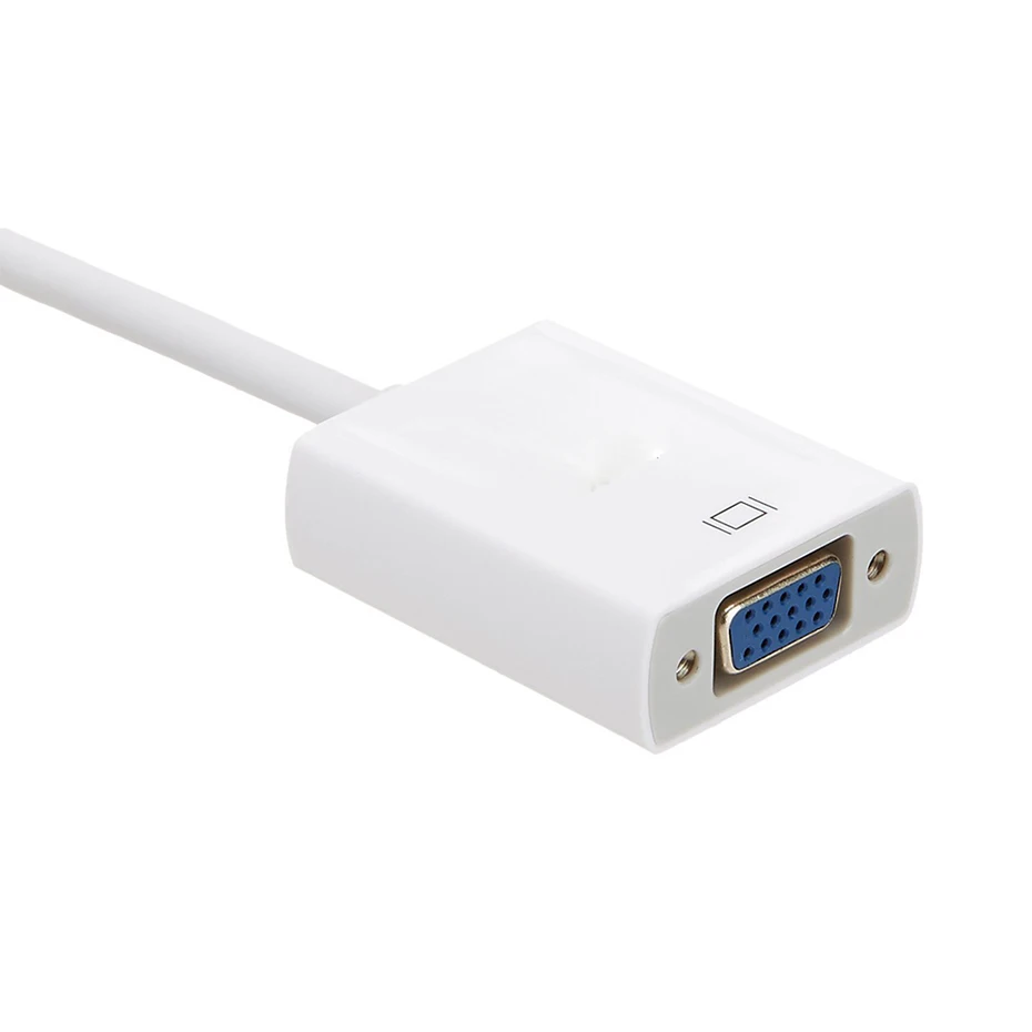 Mini DP to VGA cable Apple Macs Video adapter Thunderbolt Mini DisplayPort to VGA adapter cable for Macbook pro air Imac Dell