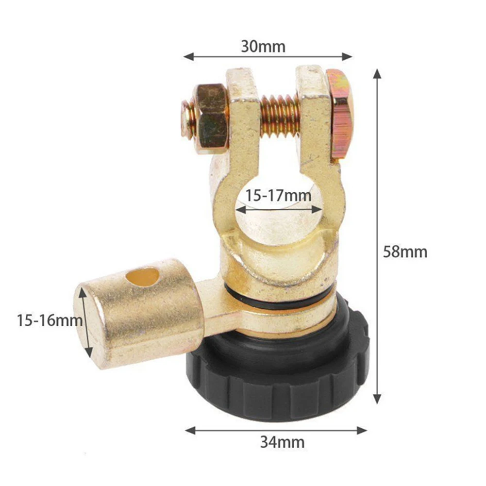 17mm Universal Durable Car Auto Battery Isolator Disconnect Power Cut Off Kill Switch Rotatable connection anti-theft device