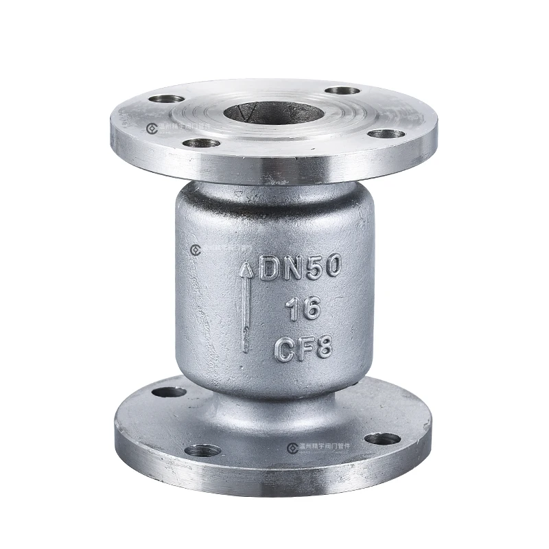 

304 Stainless Steel Vertical Check Valve Flange One-way Non-return Valve Lift Type Reverse Check Valve DN25-DN50 H42W-16P