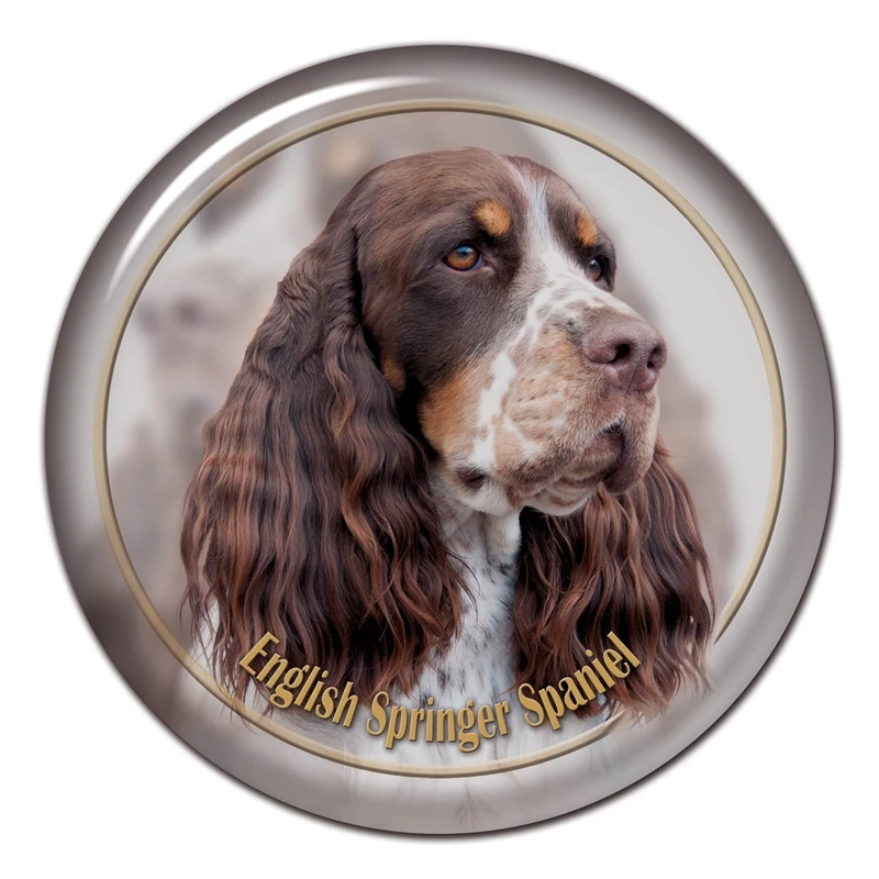 

B0856# 13CM/17CM Self-Adhesive Decal English Springer Spaniel Dog V2 Car Sticker Decors on Bumper Rear Window Laptop