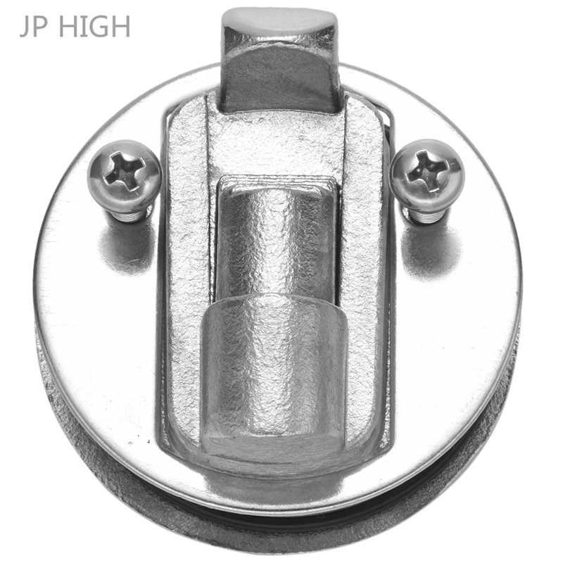 2 Inch 316 Stainless Steel Round Panel Deck Boat Deck Hatch Latch Flush Pull Latch Lock For Marine Yacht 50Mm