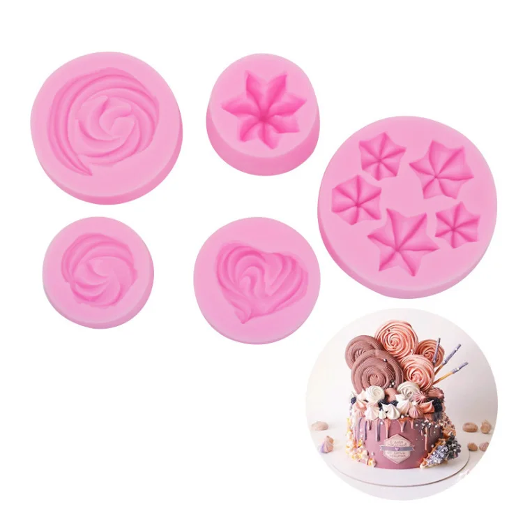 الفرنسية ميرينغ قالب من السيليكون البروتين السكر كب كيك ديكور قوالب الشوكولاته الحلوى قالب الكعكة أداة زخرفة خبز #3