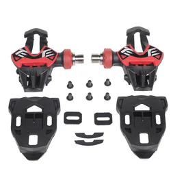 Road Bike Carbon Ti Titanium Titan Pedal Ultralight Self-Locking Clipless Pedals With Cleats Bike Pedal Bicycle Parts