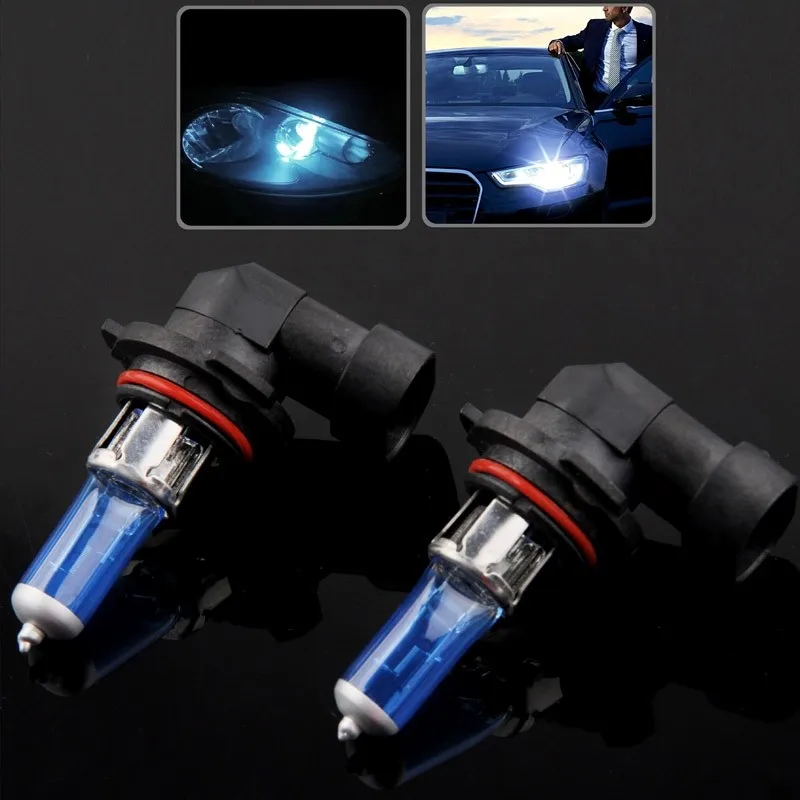 2 PCS 9005 Halogen Bulb Super White H7 H4 H19006 Car Headlight H3 H11 Bulb 12V 55W 6000K 1700 LM Auto Car Accessroies (Pair)