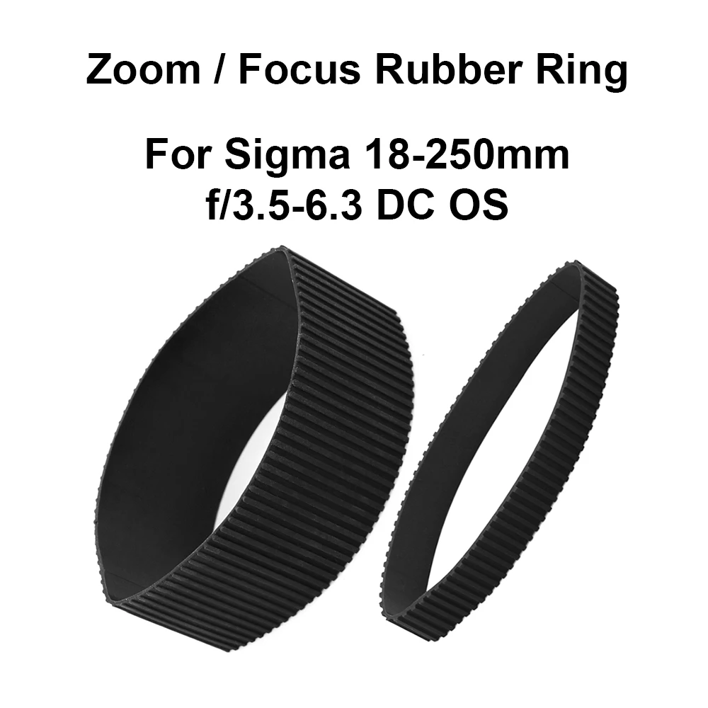 Anillo de goma para lente de Zoom/anillo de goma de enfoque para Sigma 18-250mm f/3,5-6,3 DC OS, accesorios de cámara, pieza de reparación