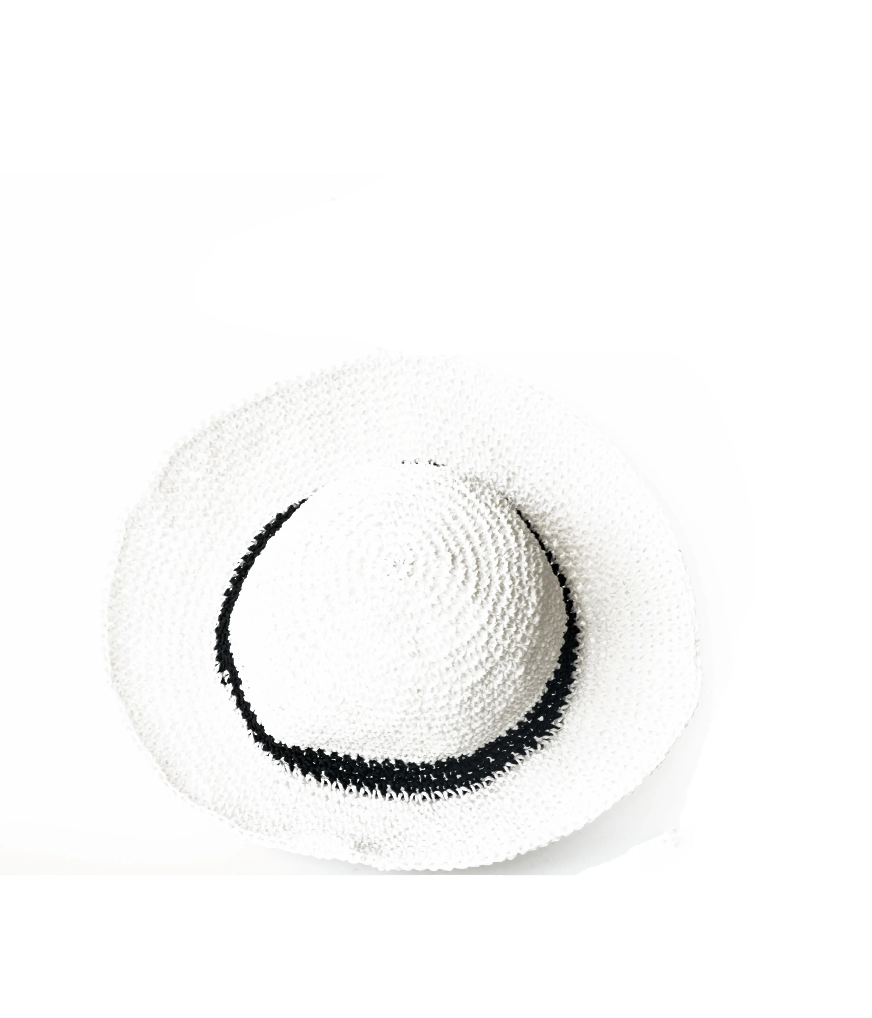 

Straw Black And White Women Hat Beach Sun Hat Cap Lady Summer Wide Brim Protection Hat Women Hats 2021 Style