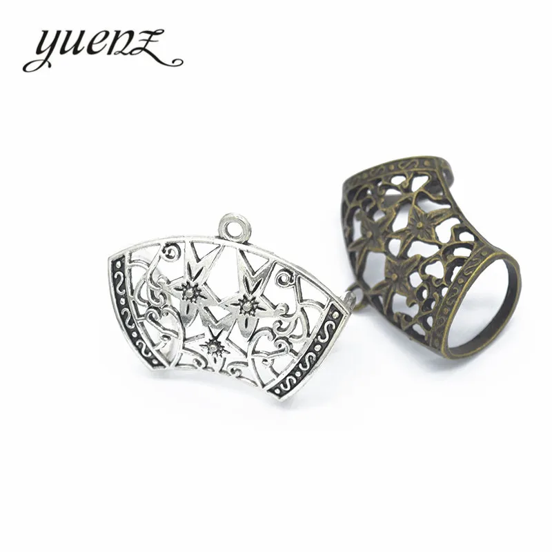 YuenZ 2pcs Antique Silver Bronze Alloy Women Hollow Follower Scarf Buckle Brooch Wedding Jewelry Female 44*33mm Q169