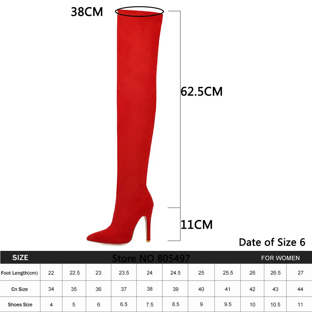 Brand New women\'s shoes woman Plus Large big size 32-48 over the knee boots thin high heel sexy Party Boots botas de mujer 2020