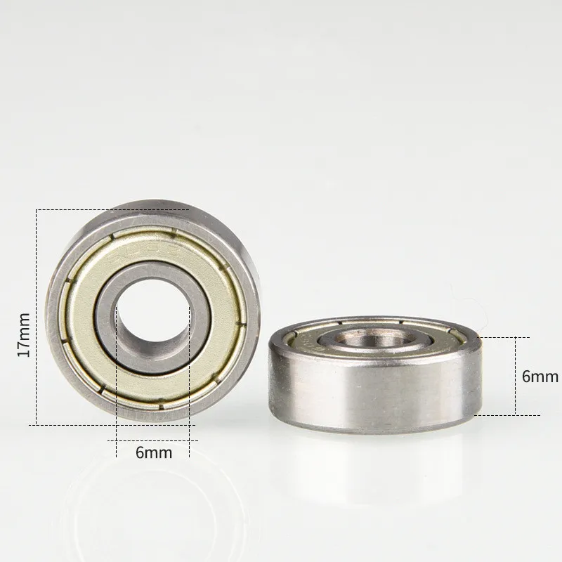 606ZZ 606-2RS 6*17*6 mm miniature ball bearing 606Z 606 -2Z 2RS 606RS 606 2RS deep groove ball bearing 6x17x6 mm