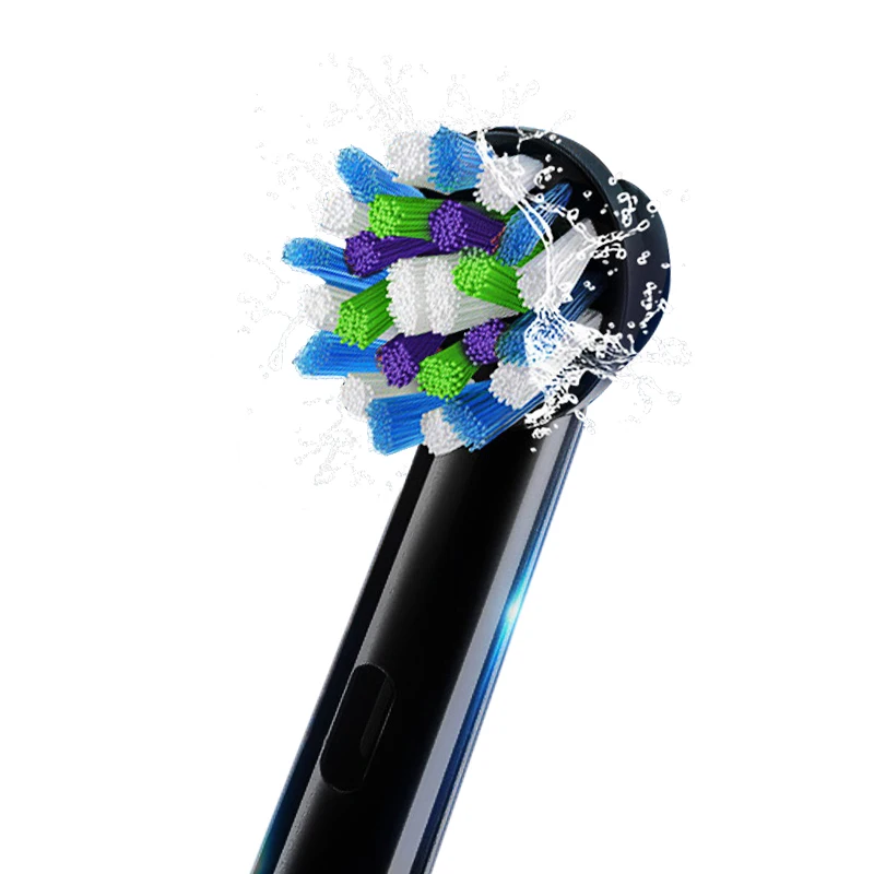 Ebe50歯ブラシの交換用ヘッド,柔らかい毛,16度のクロスアクション,汚れや汚れの除去,大人用