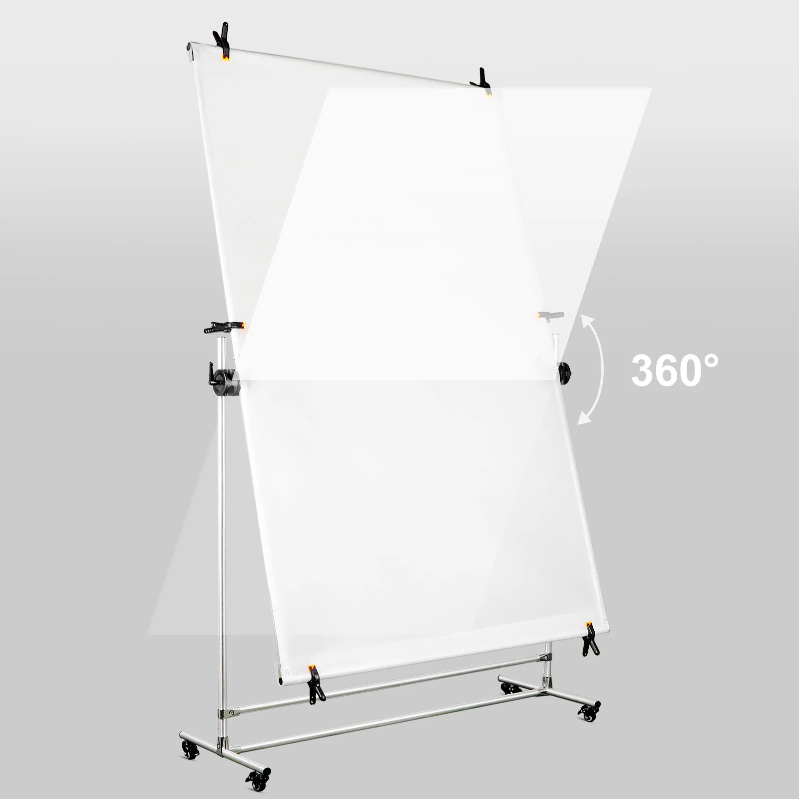 Scrim Jim Cine Kit Backdrop Stand and Pulleys w/ Diffusion Gels Filter Lighting Diffuser Film for  Photography & video Studio