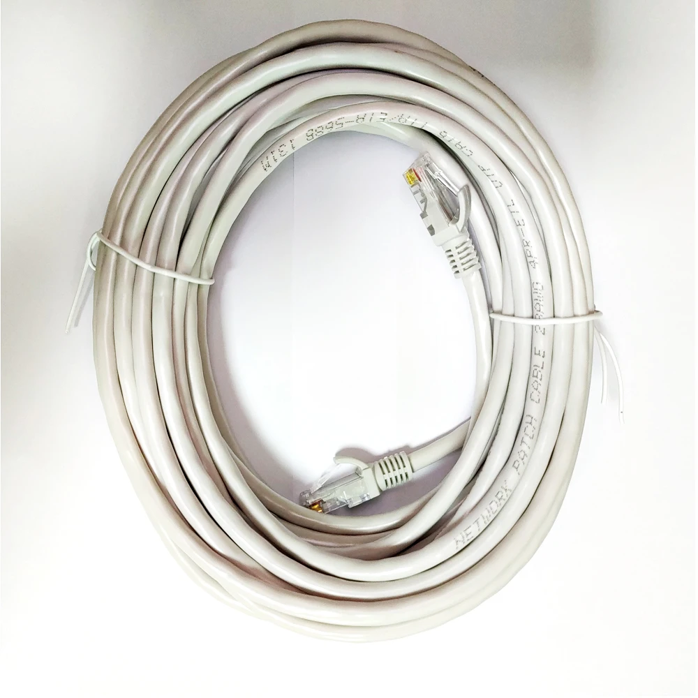 Cabo de ligação e lan de 10m, cabos de rede ethernet redondos cat6 utp para lan, 33 pés