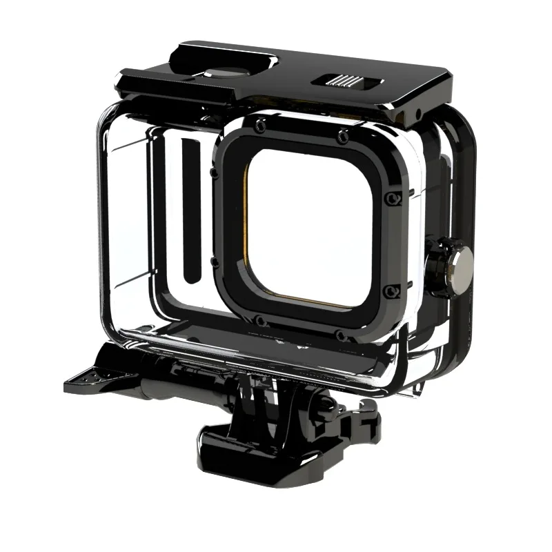 Dla Gopro 9 10 11 12 13 Akcesoria Obudowa Wodoodporna Obudowa Nurkowanie 45M Ochronna Powłoka Montażowa Dla Go pro Hero 13 Czarny