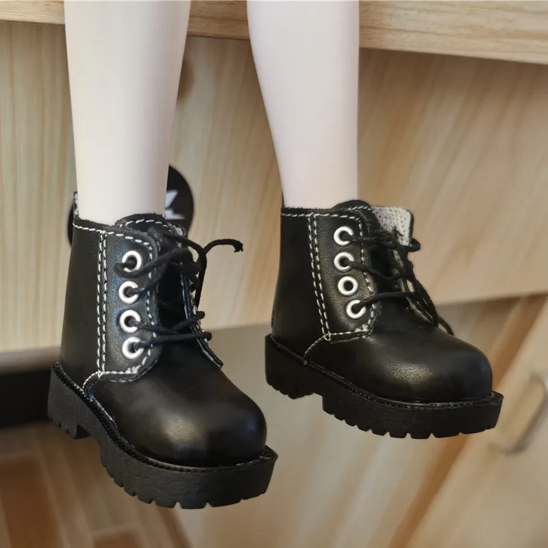 Tilda 7cm 1/4 PU Leather Doll Toy Shoes,Lovely Mini Cute Shoes Boots for Fashion Dolls Accessory 1:4 Girls Doll Toy Accessorry