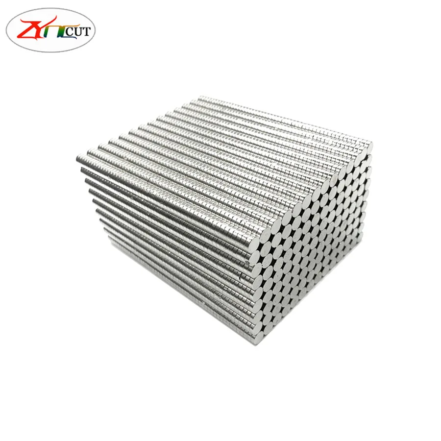 20Pcs/lots Dia 8mm thick 1 2 3 4 5 6 8mm high magnetic circular magnet rare earth permanent sheet electroplating small magnet