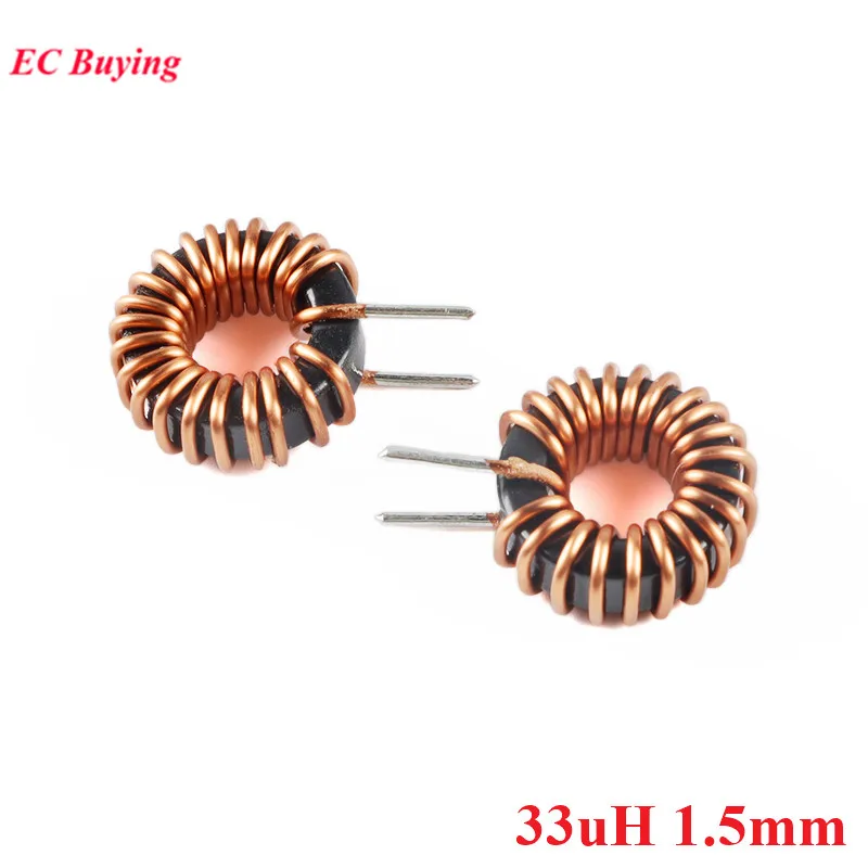 5Pcs/1pc Toroid Core Inductors 80125 Winding Magnetic Ring Inductance 22uH 33uH 47uH 100uH Toroidal Coil Iron Silicon Aluminum