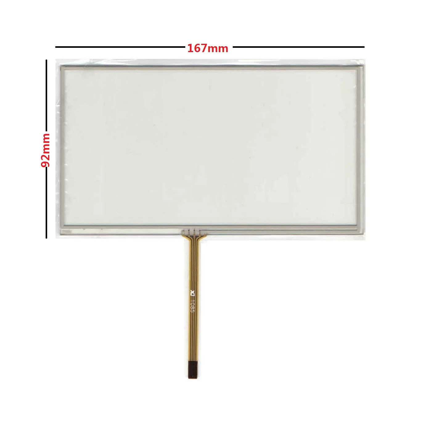 7 inch four wire Resistance touch screen for AUO C070FW03 V0 167X92mm 167*92mm