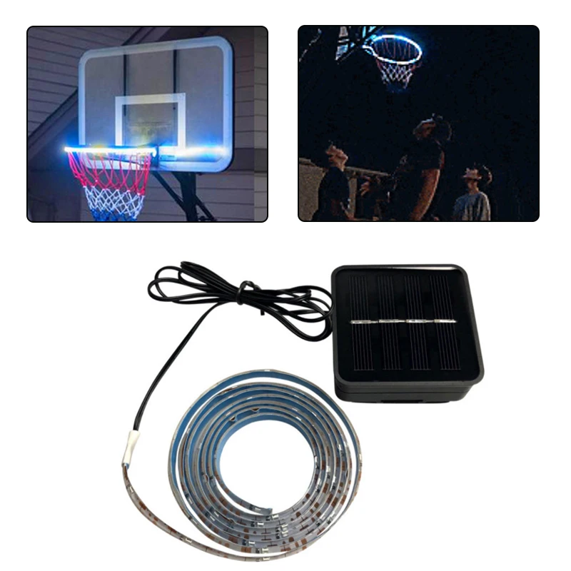 LED Hoop Light Lit Basketball Rim Night Shooting Accessories Supplies Kids Game Children Outdoor Toys Men Basketball At Night