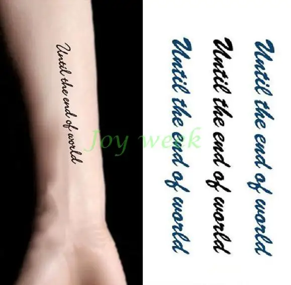 Waterproof Temporary Tattoo Sticker little music love letter tatto stickers flash tatoo fake tattoos for girl women