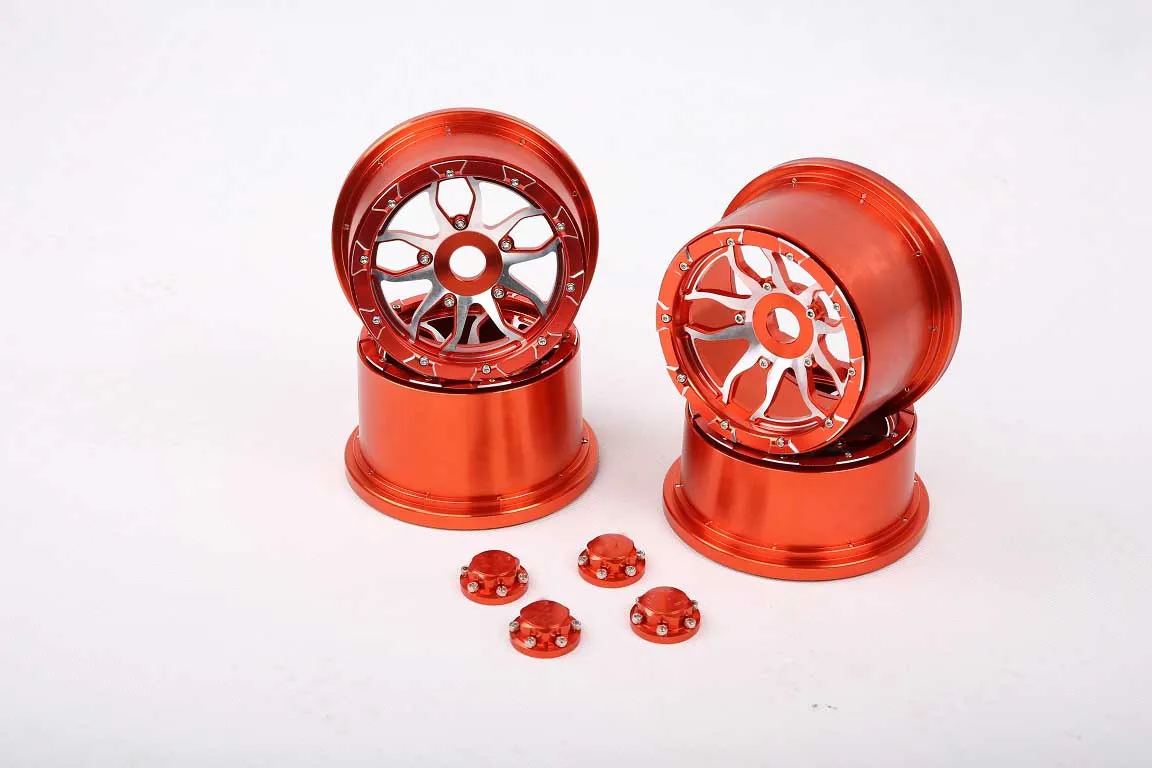 CNC Metal Wheel Hub Set Fit for 1/5 RC CAR Hpi Rofun Rovan KM Baja 5b Upgrade Parts