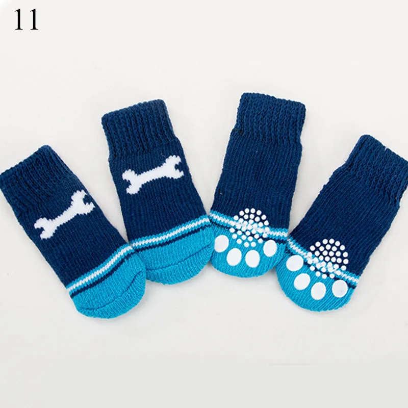 Puppy Dog Teddy Socks Warm Winter Cat Shoes Anti-scratch Foot Cover Anti-dirty Pet Socks Small Cat Dogs Knit Socks Christmas