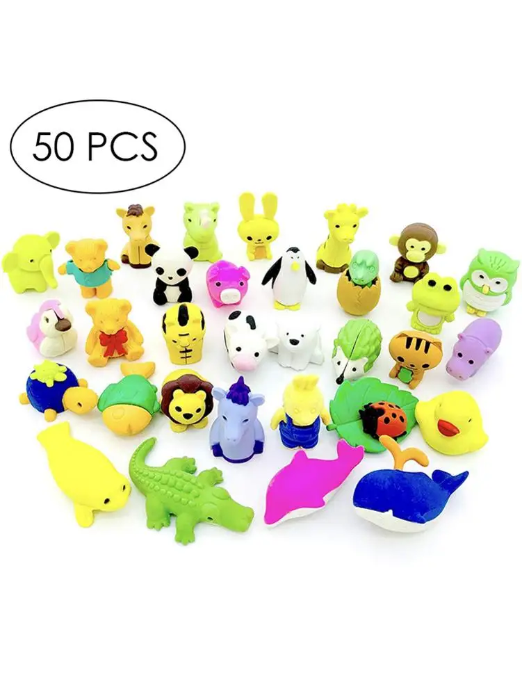 50pcs Novelty Mini Dinosaur Egg Pencil Rubber Erase Students Stationary Giftr Dinosaur mold toys for kids