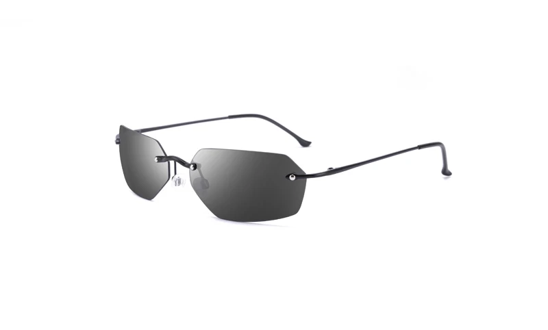 3pcs Matrix Morpheus Polarized Sunglasses Movie sunglasses men titanium Ultralight Rimless Oval glasses Oculos Gafas De Sol