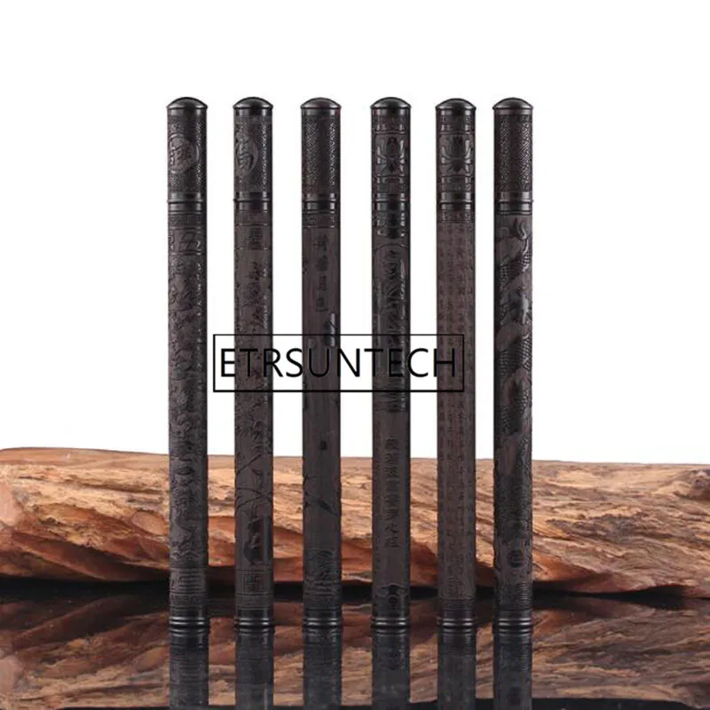 30pcs Ebony Wood Stick Incense Tube Wooden Carved Incense Holder Temple Incense Storage Box