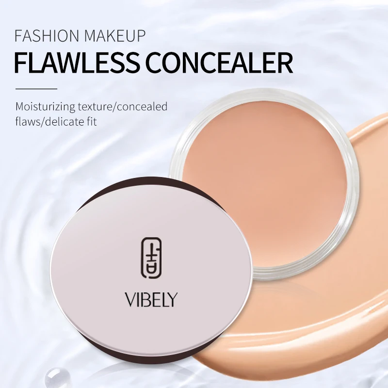 Professional Concealer Foundation Cream Makeup Base Full Coverage Freckles Cover Spots Acne Dark Circles Facial Make up longlast