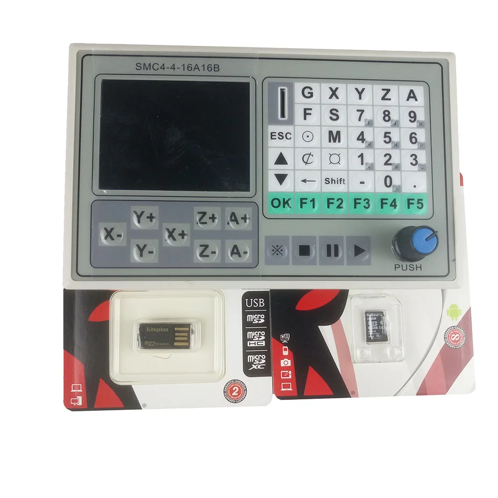 50KHZ CNC 4 Axis offline controller Breakout Board Carving Engraving Machine Control System Card SMC4-4-16A16B