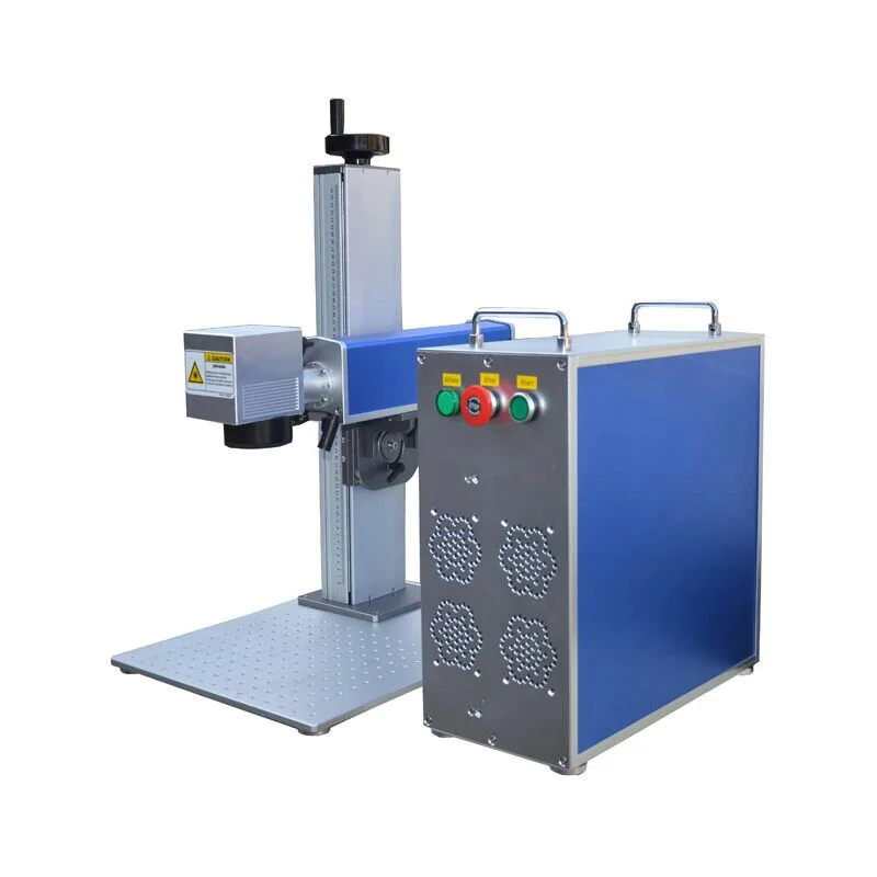 Wuhan BCXLASER cheap price 20W 30W 50W  with Rotary fiber laser marking machine for metal