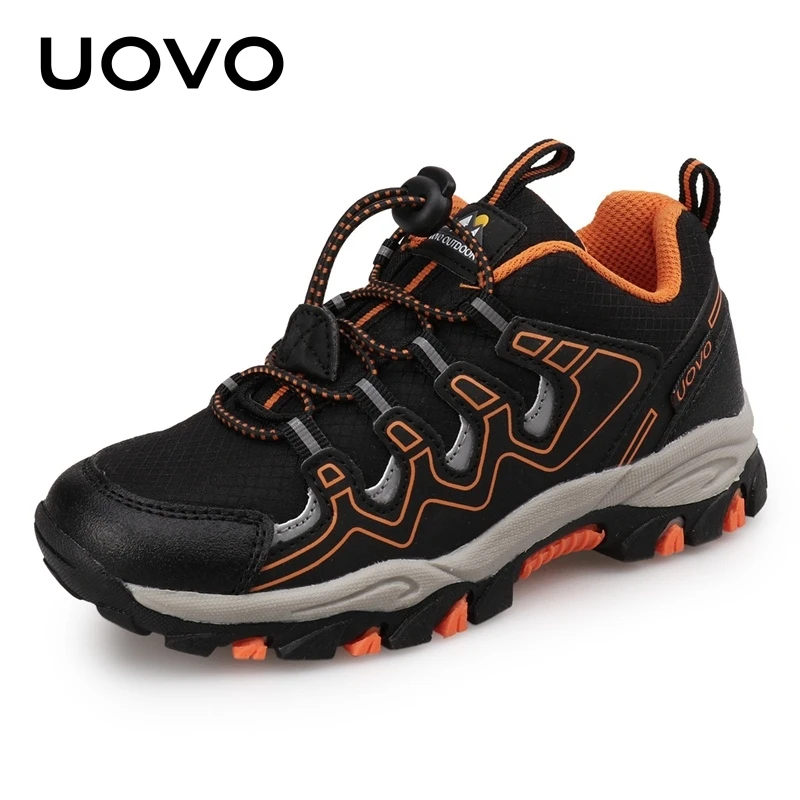 UOVO 2024 New Arrival Boys Sneakers Kids Breathable Children Hiking Shoes Spring And Autumn Outdoor Footwear Eur #27-39