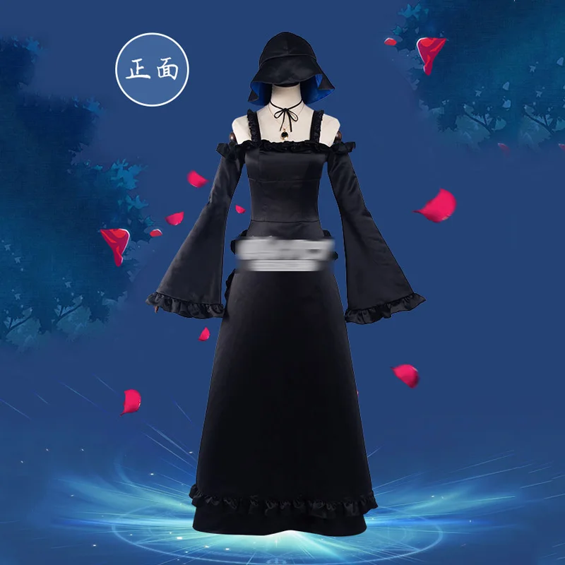 

Grim Reaper Young Master and Black Maid Cosplay Alice Landrot Black Dress Costume Suit