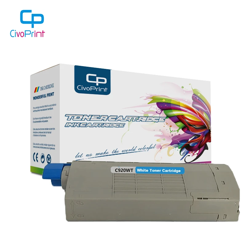 

civoprint Compatible OKI C920wt 44036059 white toner cartridge for PRO C920WT 8K pages