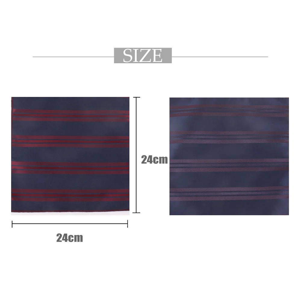 Fashion Striped Pocket Square For Men Women Chest Towel Hanky Polyester Hankies Men\'s Suits Handkerchief  Floral Pocket Towel