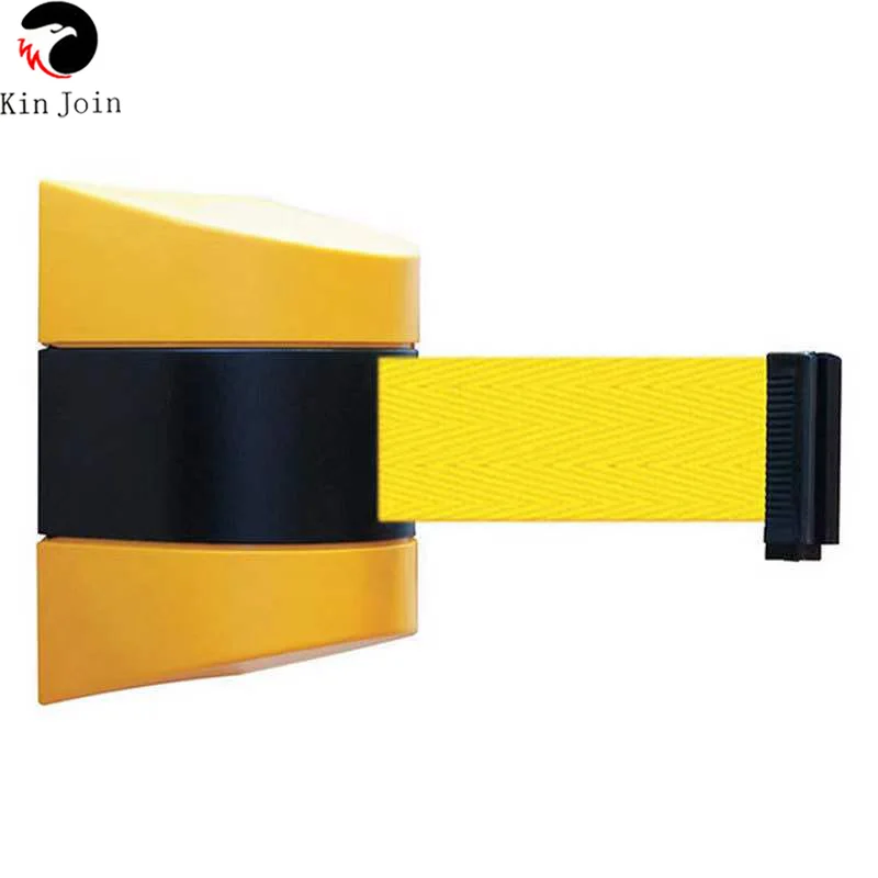 10m Belt Wall Amount Retractable Barrier Tape Safety For Warehouse Workshop Crowed Control Colorful Optional