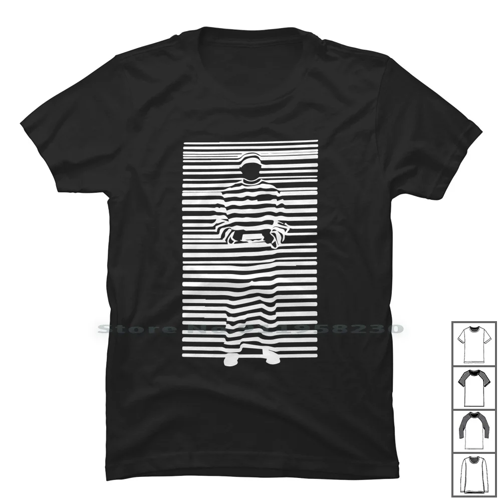 Banksy Prisoner Barcode T Shirt 100% Cotton Prisoner Cartoon Prison Gamers Banks Movie Gamer Bank Game Code Son One