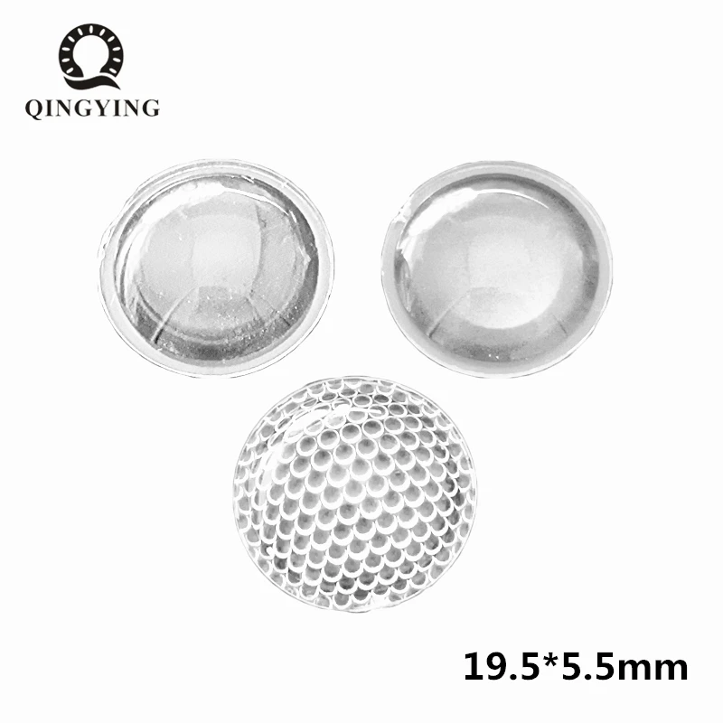 10pcs-50pcs Optical PMMA LED Lens 19.5mm 20mm Plano Convex Acrylic Condenser Lenses For Zoom LED Flashlight Bike Head Lamp