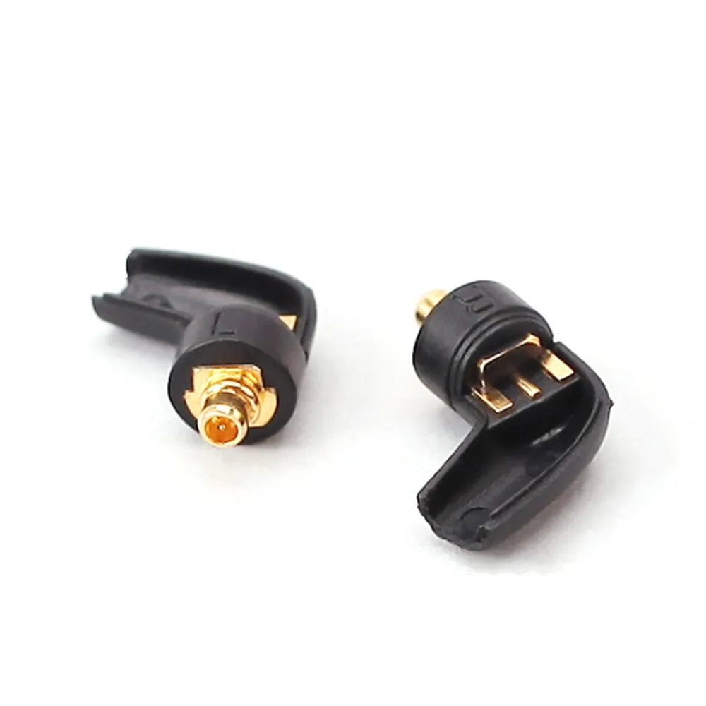 TOP-HiFi 1pair Plated Earphone L Shape Jack DIY Pin Adapter  For W60 W50 W40 W30 W20 W10 Cable