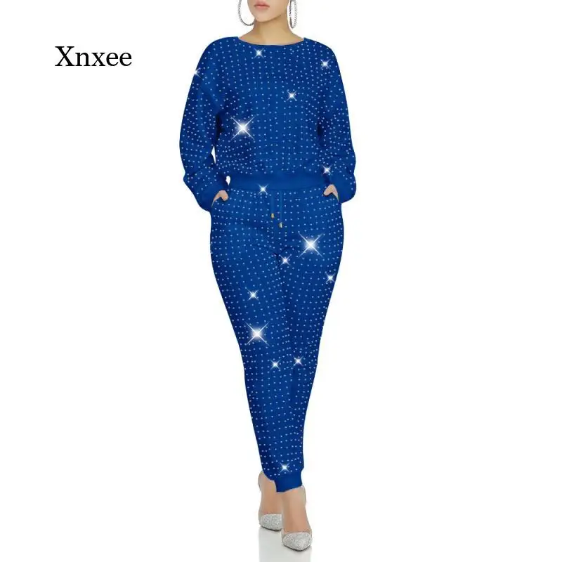 2021 Women's New White Fashion Sports Solid Color O-Neck Casual Women's Full-Sleeve Full-Length Tight-Fitting Women's Suit